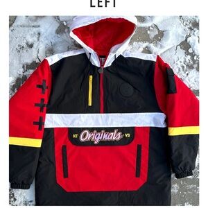 NTVS “The Originals” 90s Colorblock Half-Zip Jacket- Heavyweight, Quilted, RARE